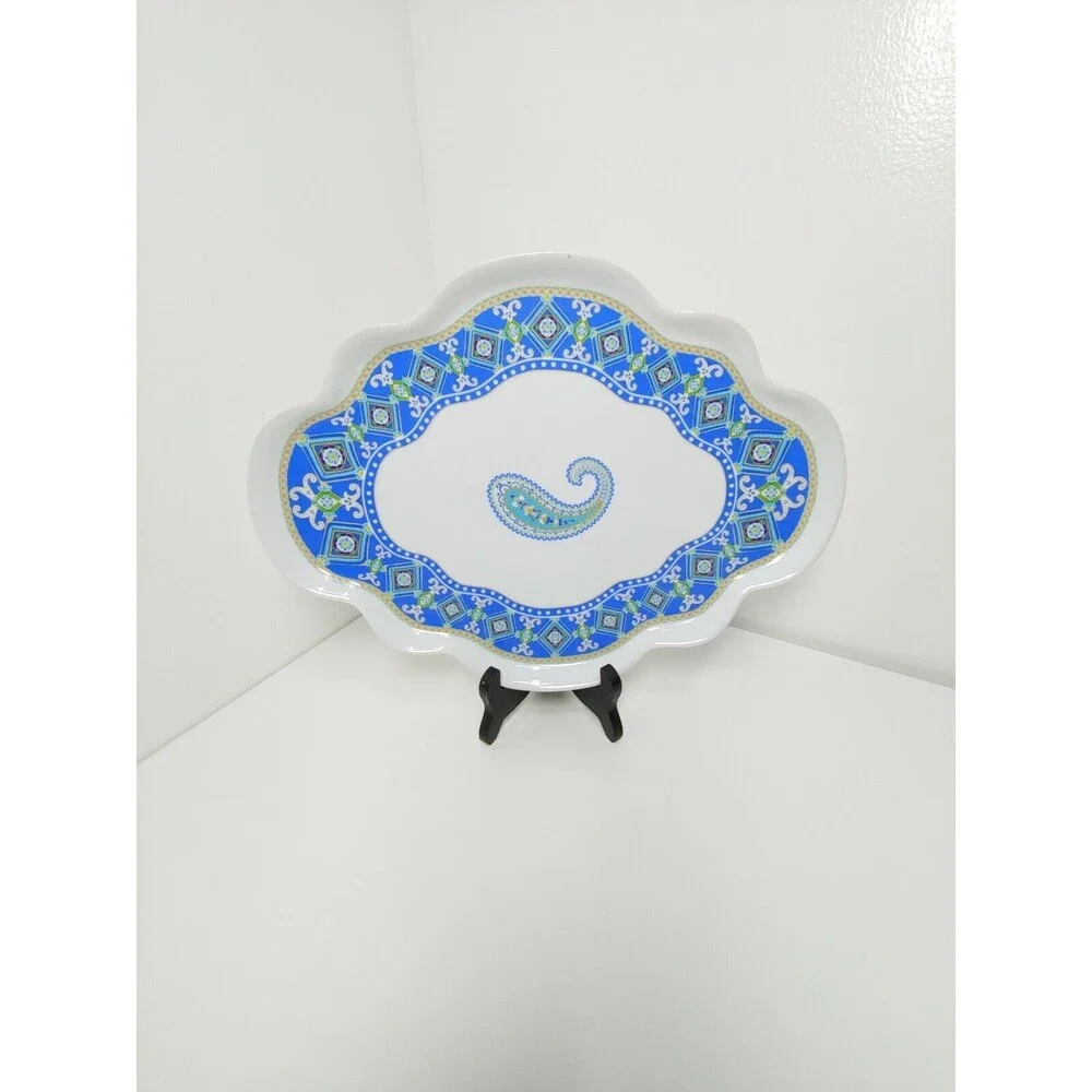 Vera Bradley My Home Vanity Jewelry Tray Andrea by Sadek Paisley Capri Blue